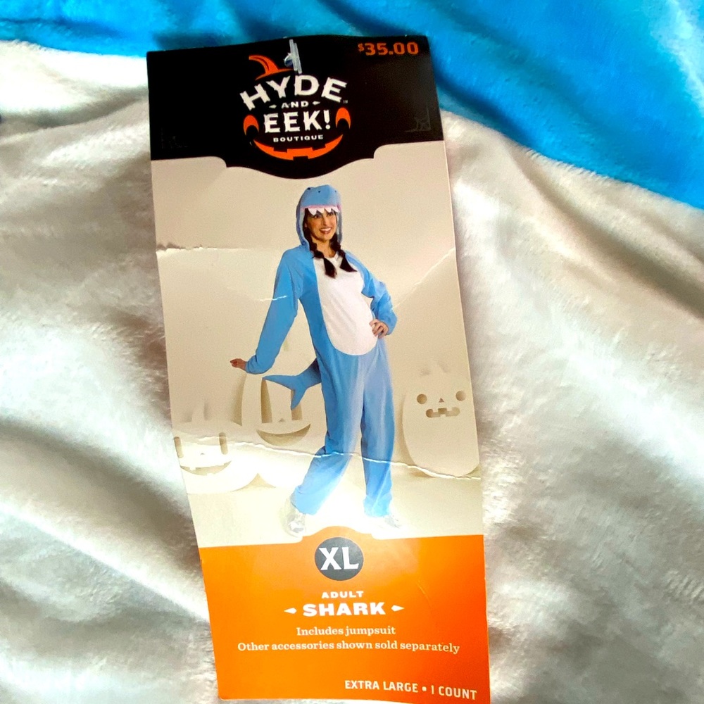 Hyde Eek Shark Costume Baby Blue XL
